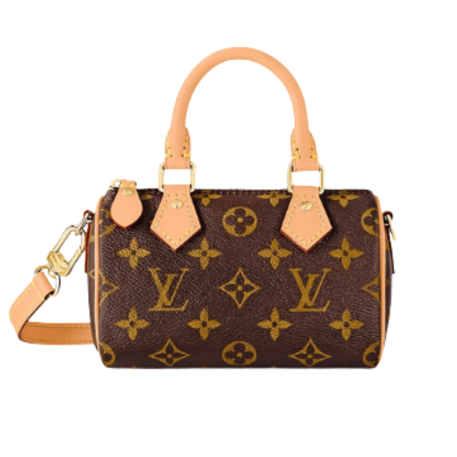 Louis Vuitton | Nano Speedy Bag In Monogram Canvas With Natural Cowhide Leather Trim