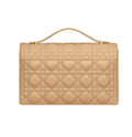 Dior | My Dior Top Handle Bag In Latte Cannage Lambskin.