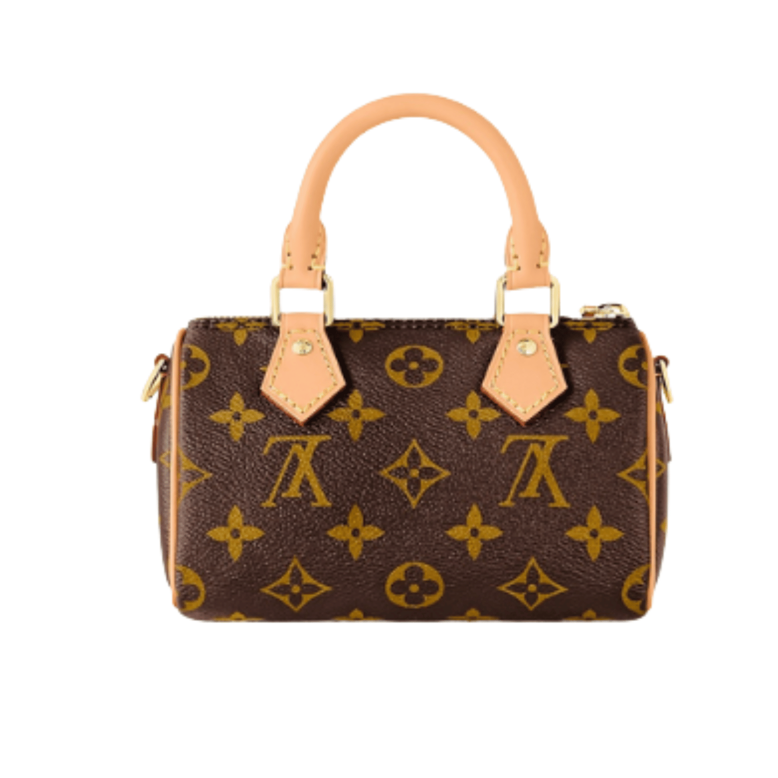 Louis Vuitton | Nano Speedy Bag In Monogram Canvas With Natural Cowhide Leather Trim