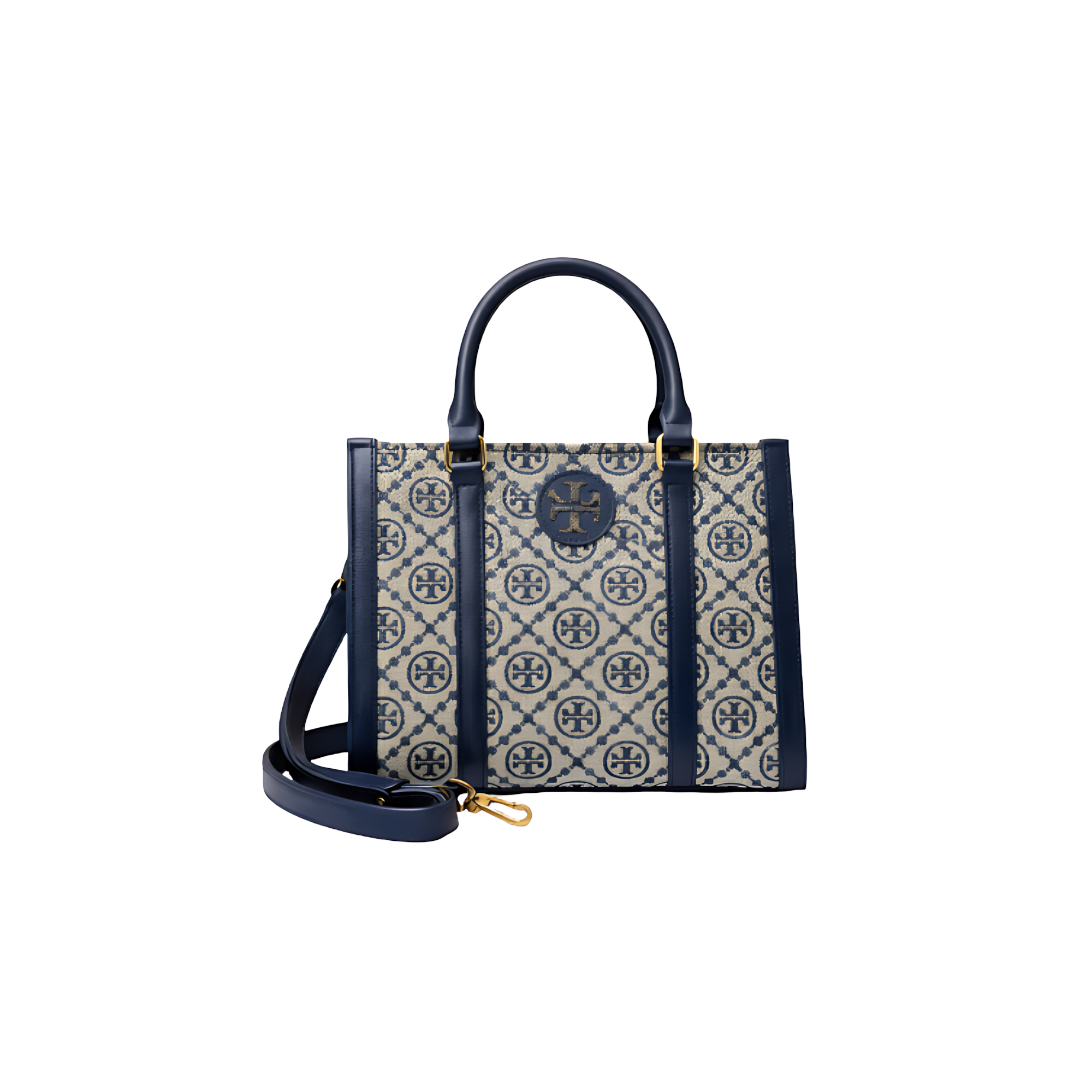 Tory Burch Bag | T Monogram Mini Tote Navy