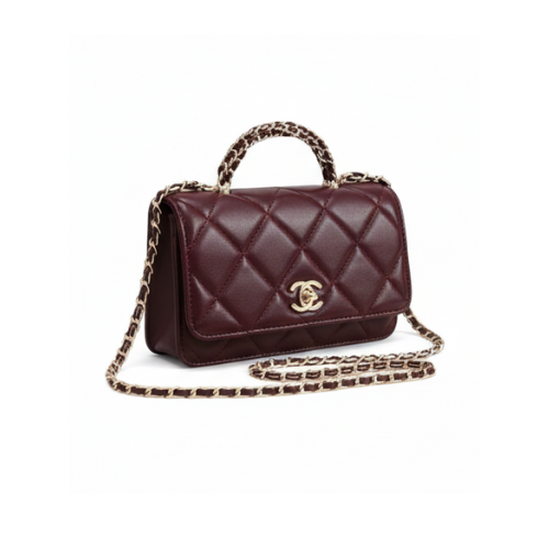 Chanel | Mini Top Handle Shoulder Bag Leather