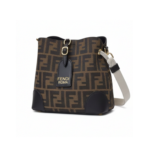 Fendi | Zuchino Canvas Bucket Bag blue