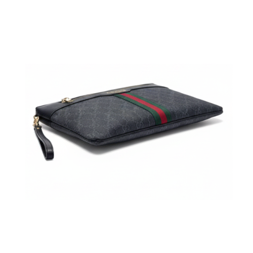 Gucci | Pouch Leather Stripe Zip