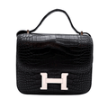 Hermès Bag | Constance Black Croc