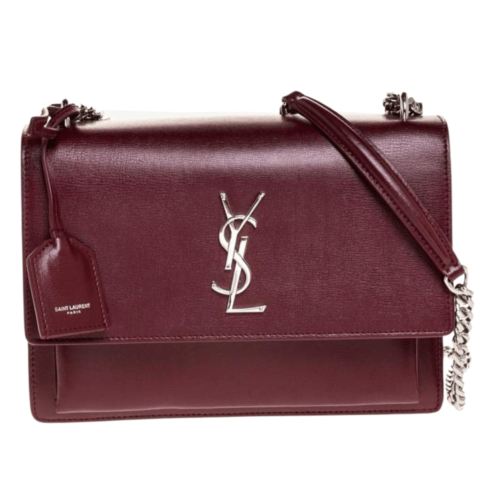 Saint Laurent | Sunset Medium Handbag In A Burgundy Color