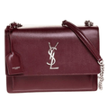 Saint Laurent | Sunset Medium Handbag In A Burgundy Color