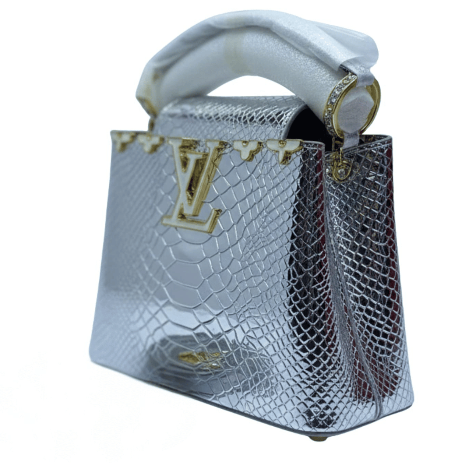 Louis Vuitton Bag | Capucines Metallic Silver