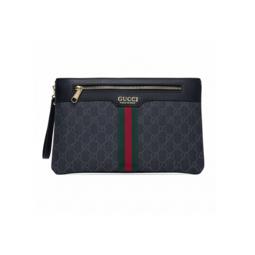 Gucci | Pouch Leather Stripe Zip