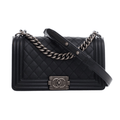 Chanel | Boy Bag In Black Caviar Leather