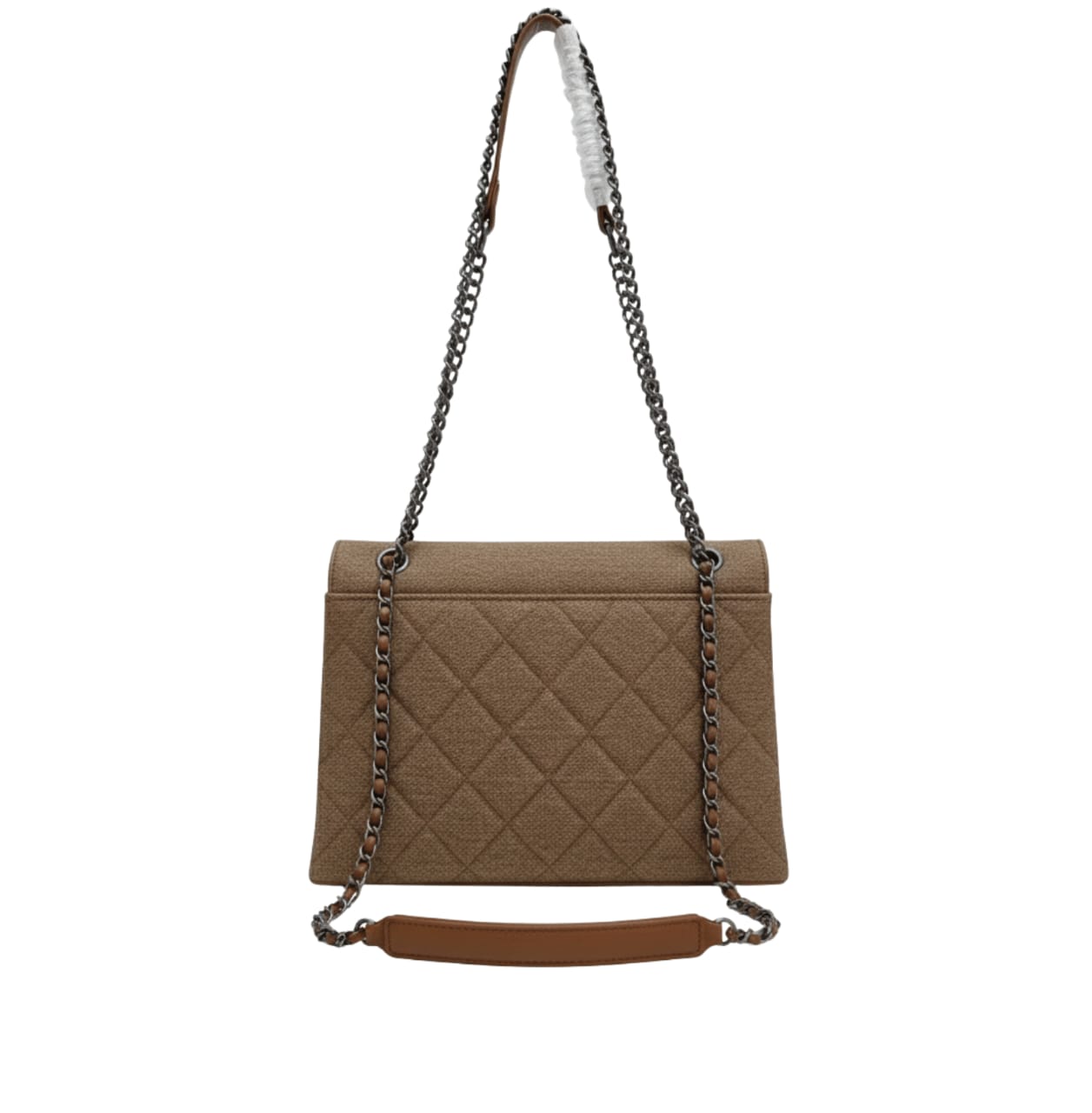 Chanel | Flap Bag In Beige Jersey Material