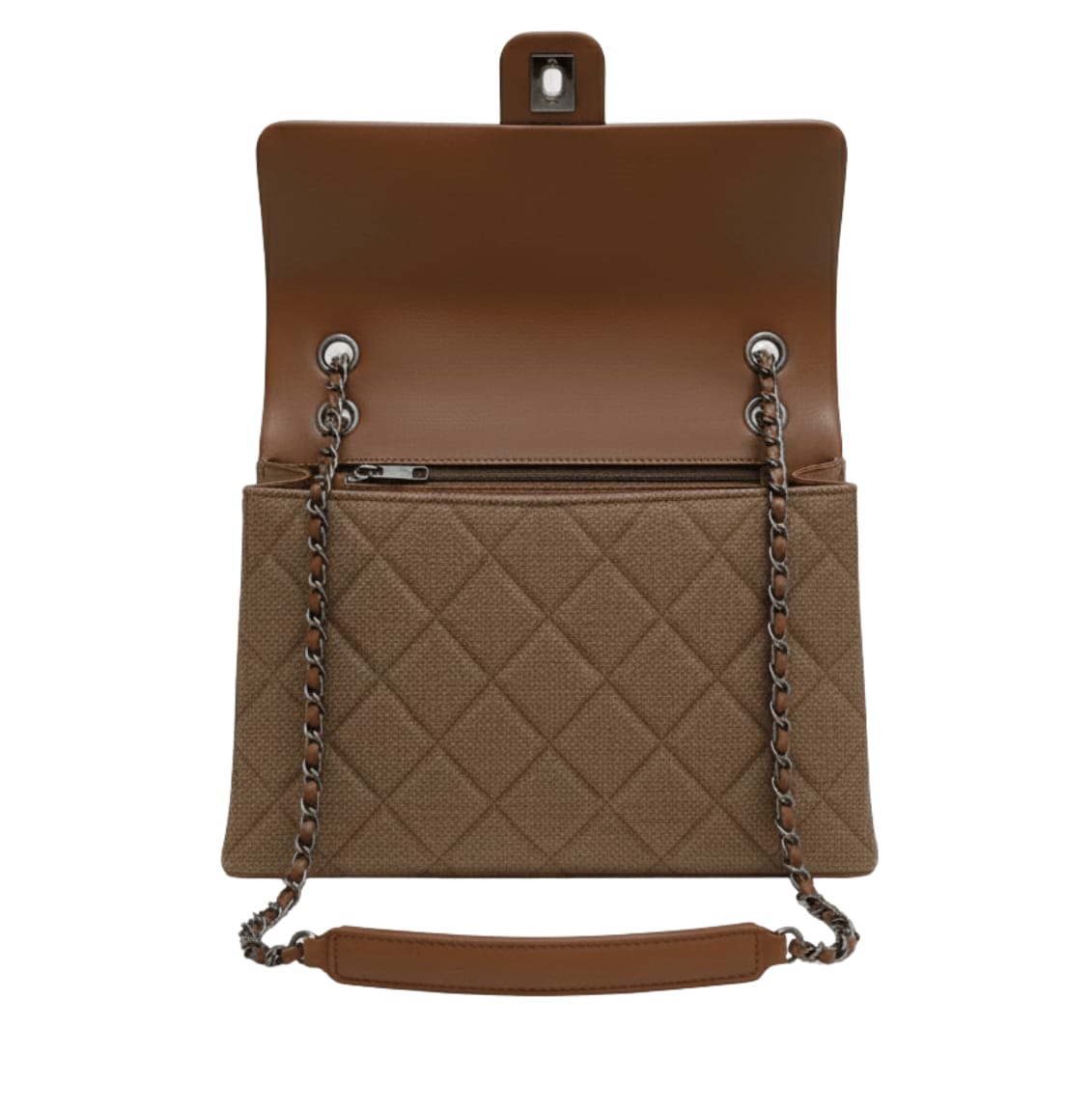 Chanel | Flap Bag In Beige Jersey Material