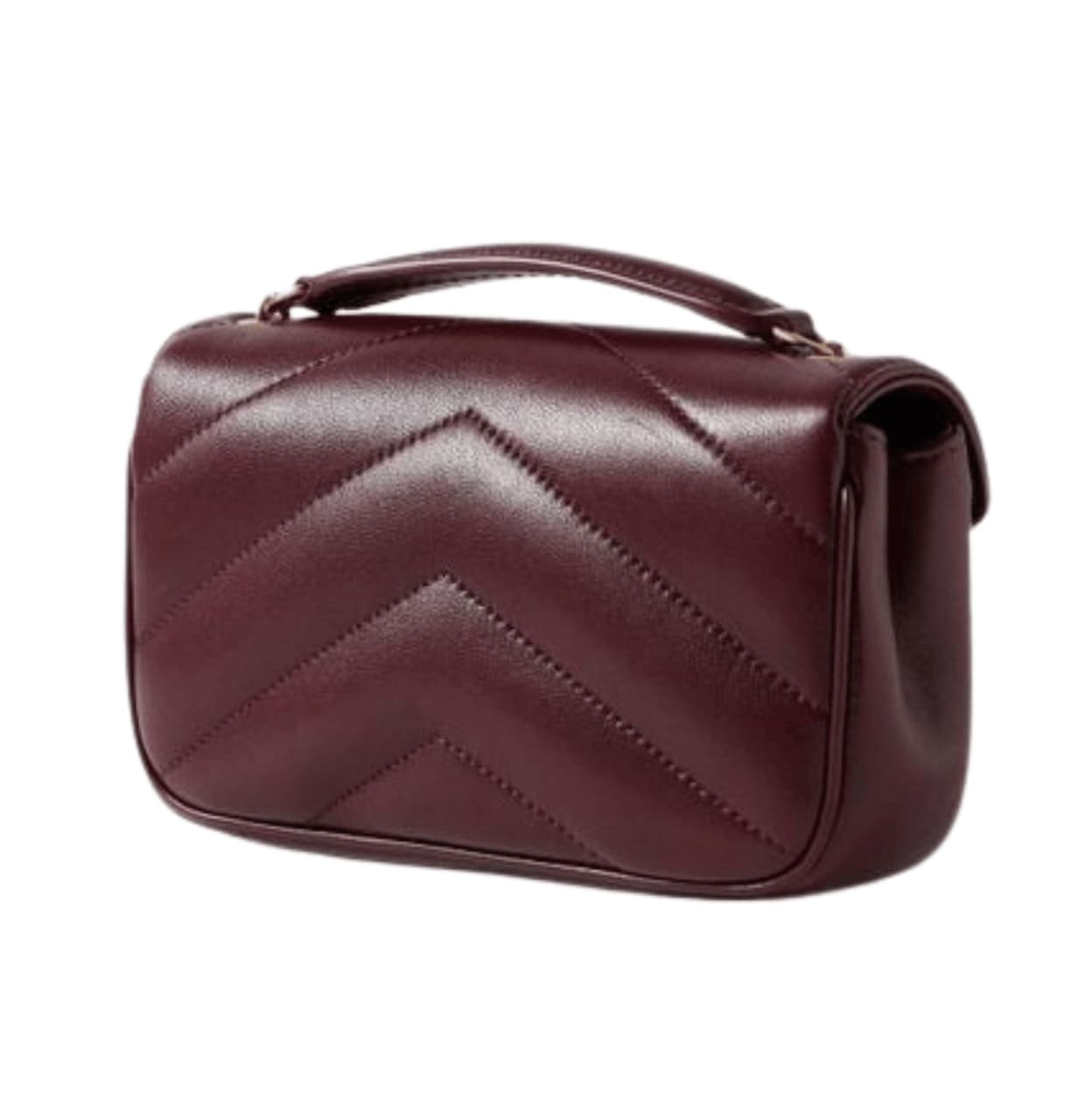 Saint Laurent | Loulou Mini Bag In A Burgundy Or Red Hue