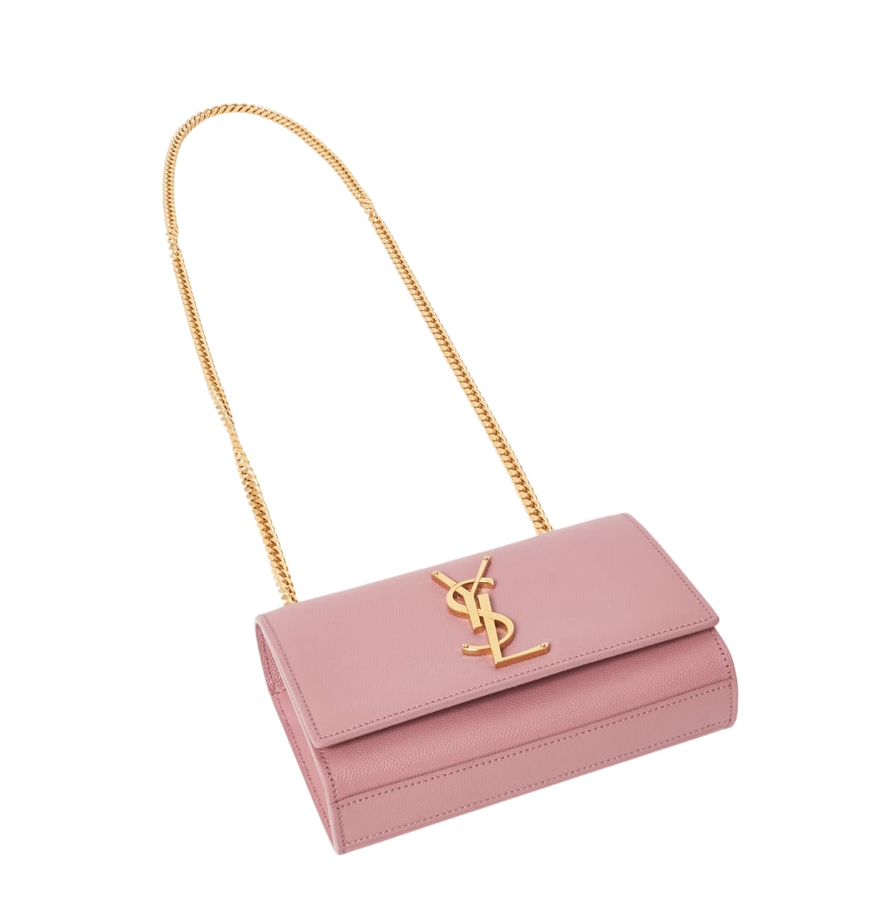 Saint Laurent | Monogram Kate Satchel In A Pink Old Rose Color