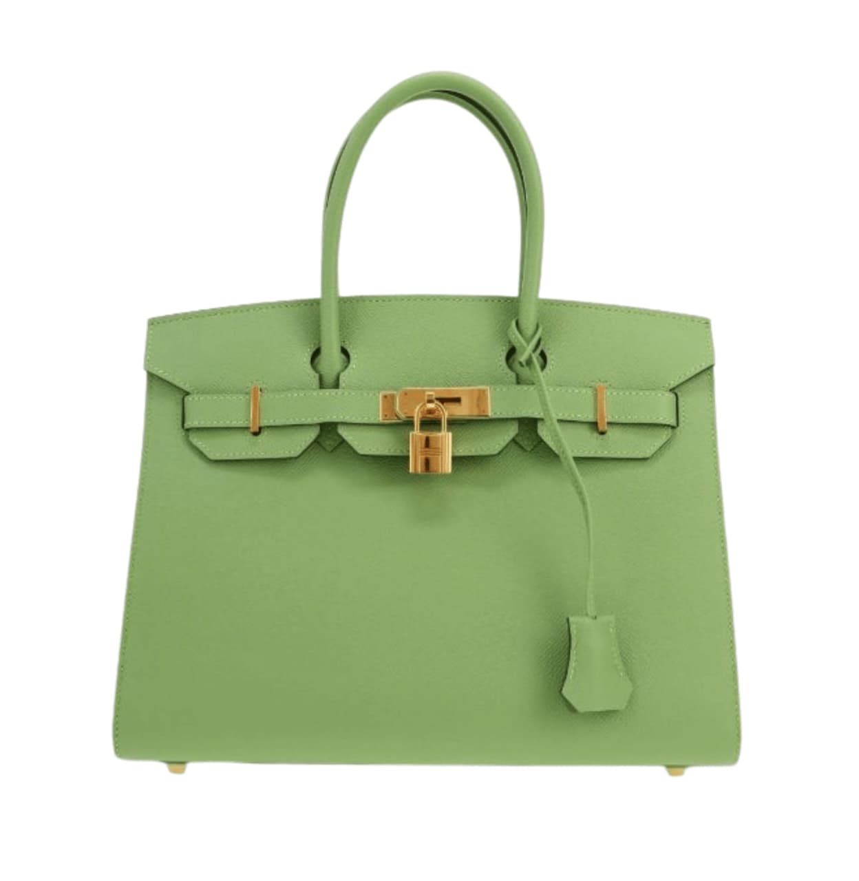 Hermès | Birkin 30 Bag In Vert Criquet Epsom Leather With Gold Hardware