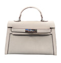 Hermès | Mini Kelly Ii Bag Crafted From Epsom Leather With Canvas Sides