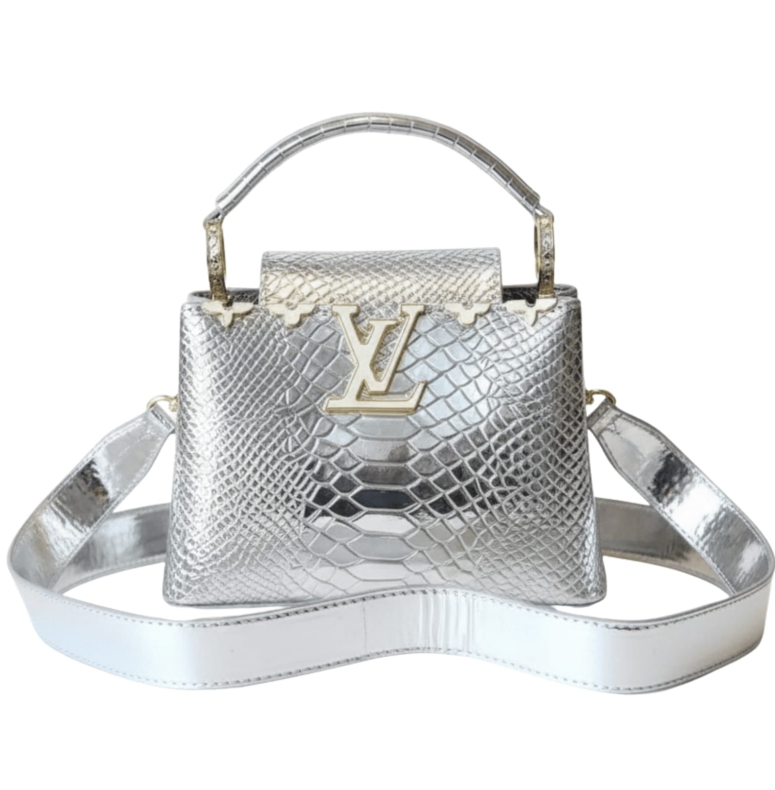 Louis Vuitton Bag | Capucines Silver Calfskin Leather