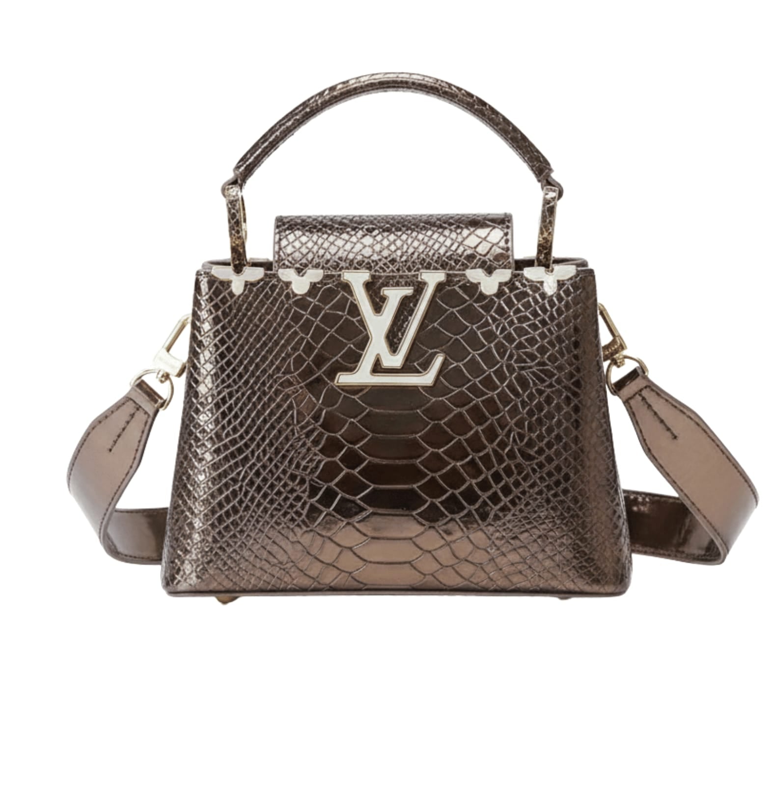 Louis Vuitton Bag | Capucines Metallic Python Or Alligator