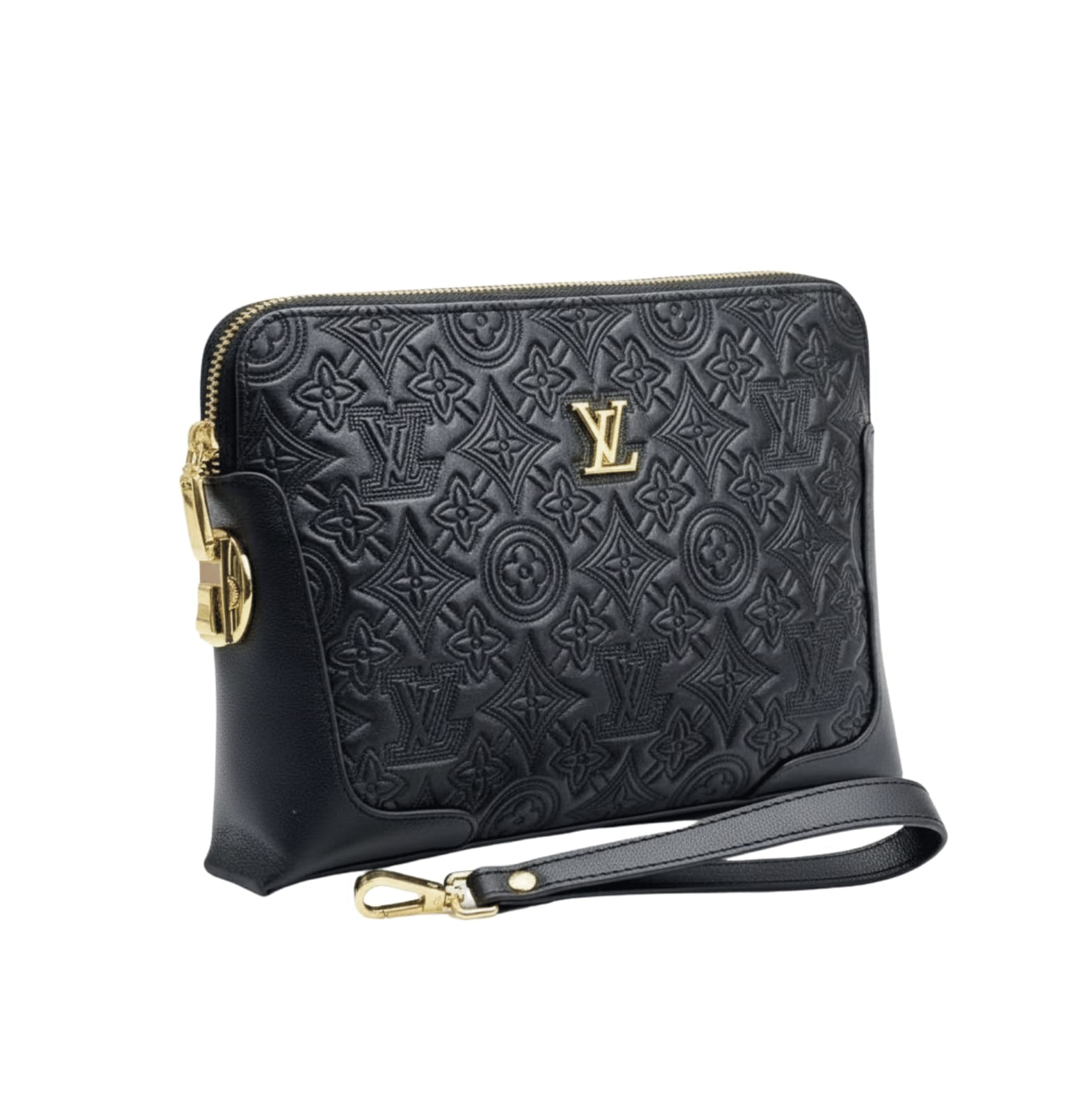 Louis Vuitton | Black Leather Pouch Or Clutch Bag