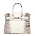 Hermès | Birkin 30 Himalaya Niloticus Crocodile Handbag