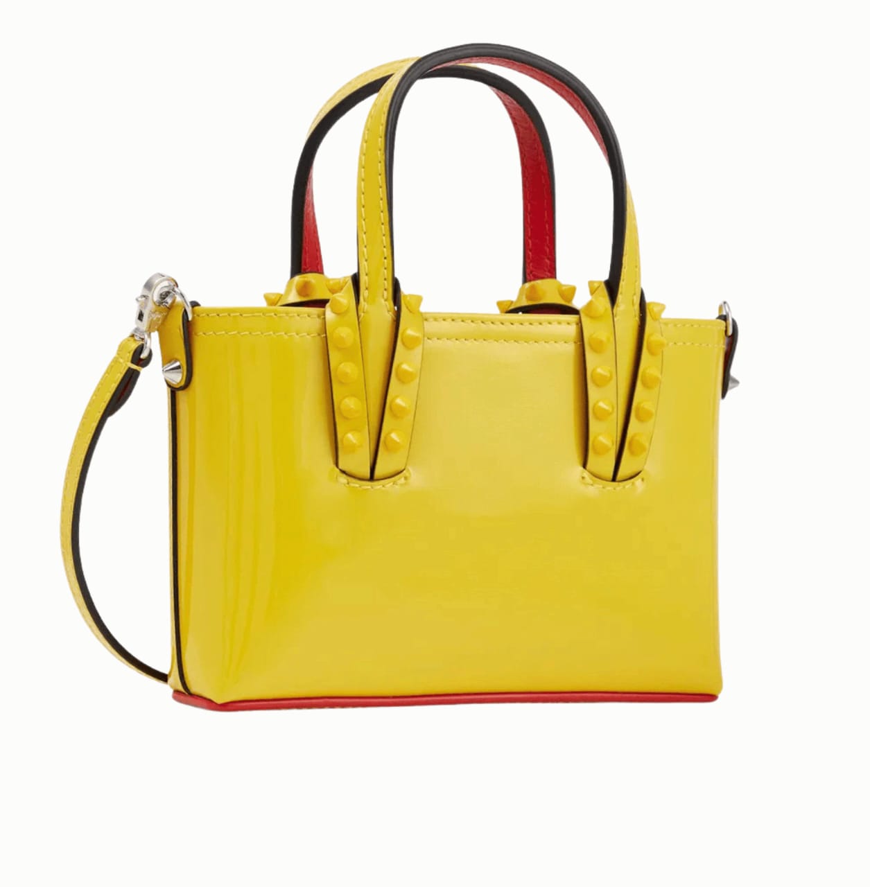 Christian Louboutin | Cabata Nano Patent Tote Bag In Yellow