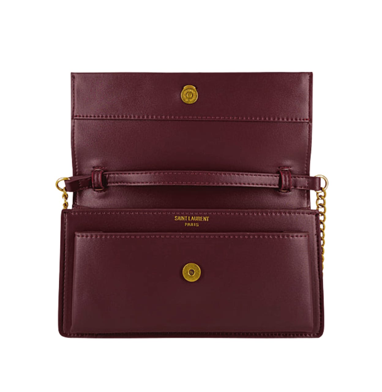 Saint Laurent | Sunset Medium Handbag In A Burgundy Color