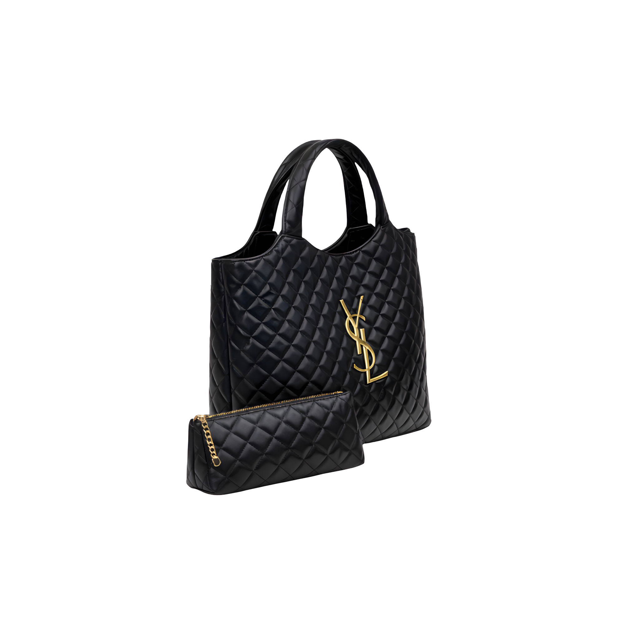 Saint Laurent Bag | Icare Maxi Quilted Black