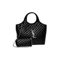YSL Bag | Icare Maxi Quilted Lambskin Black