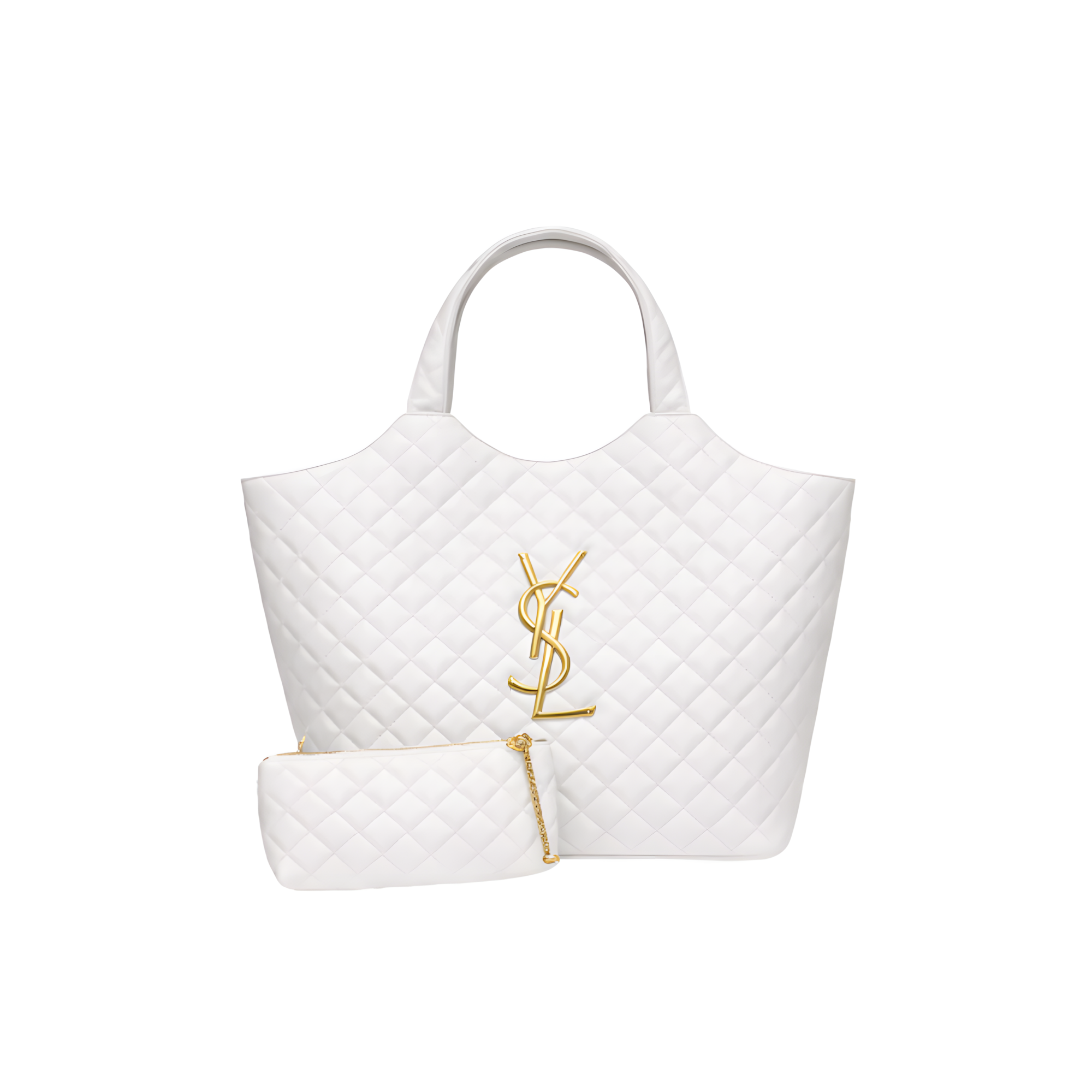 YSL Bag | Icare Maxi White Lambskin
