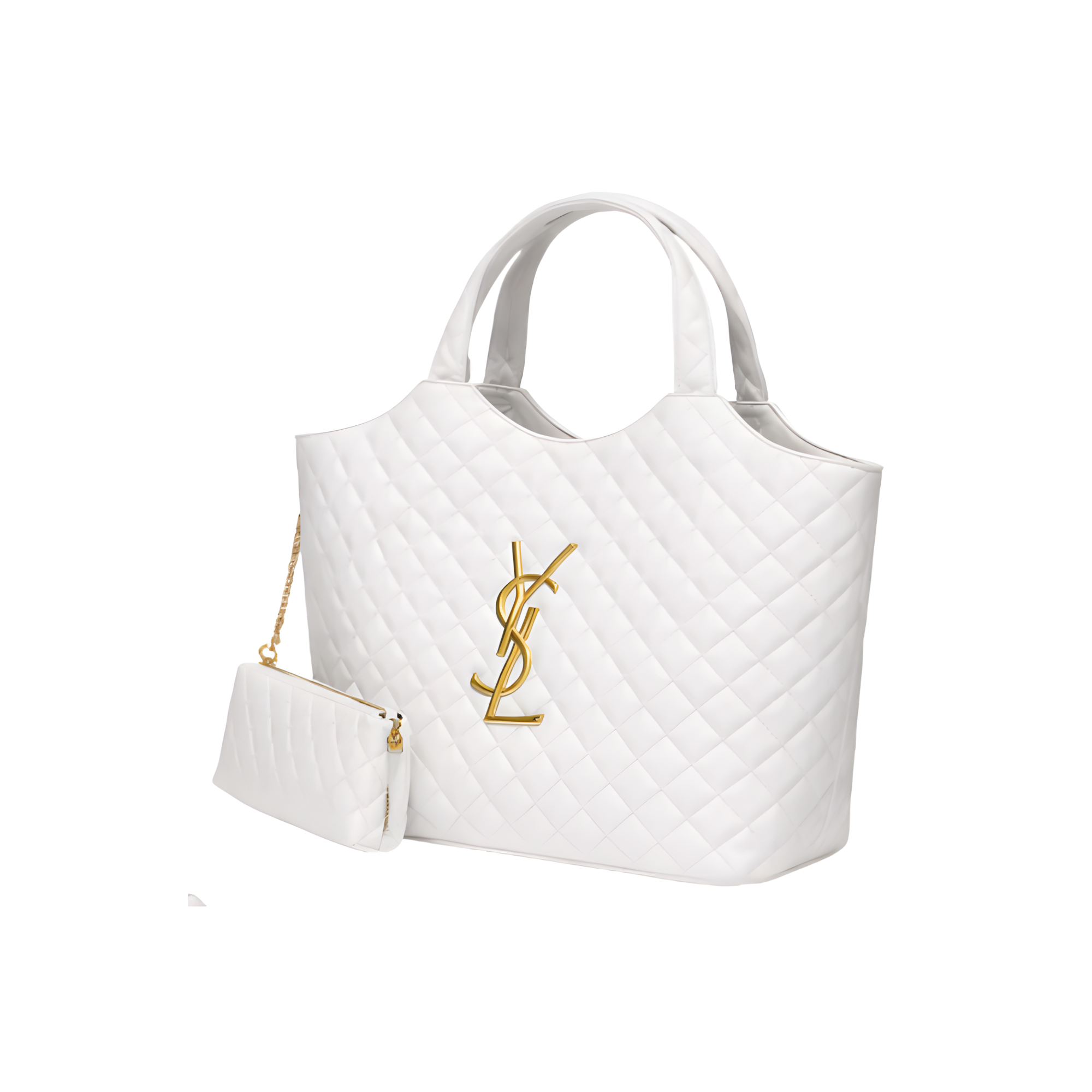 YSL Bag | Icare Maxi White Lambskin