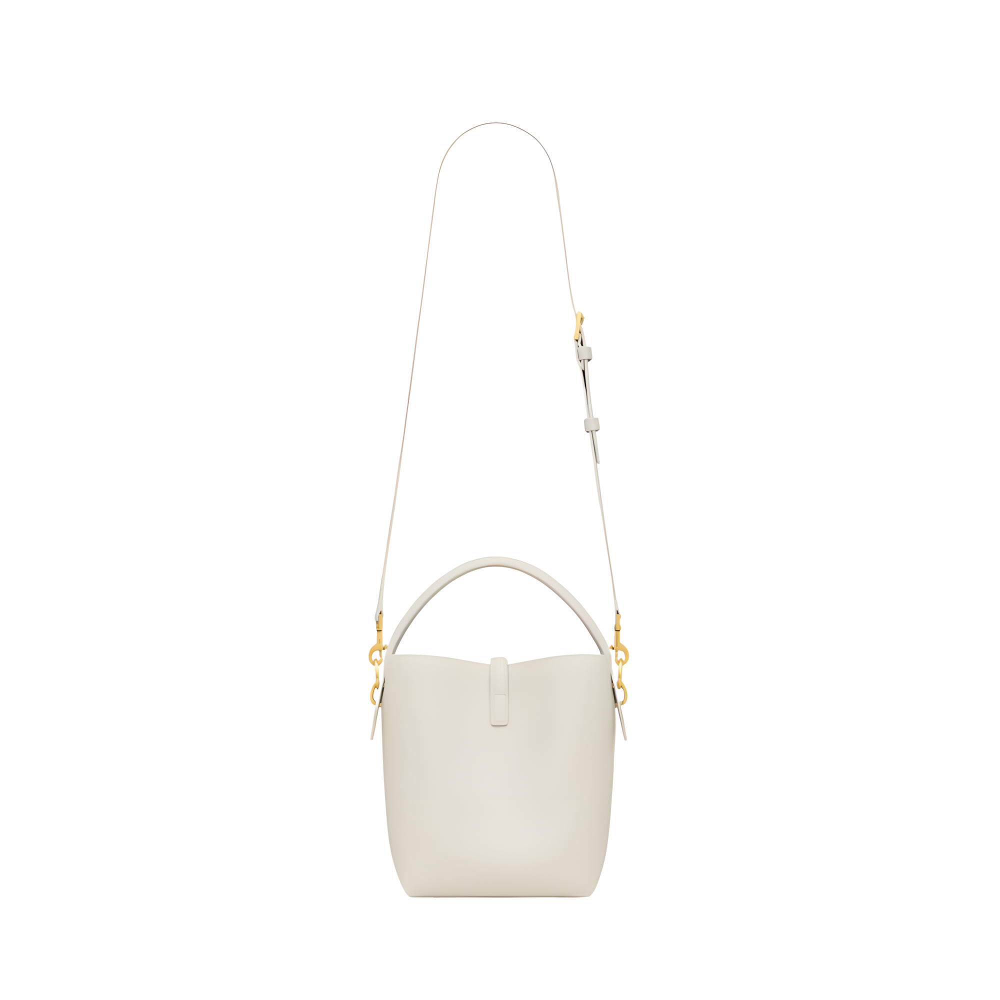 YSL Bag | Le 37 Shiny Leather White Vintage