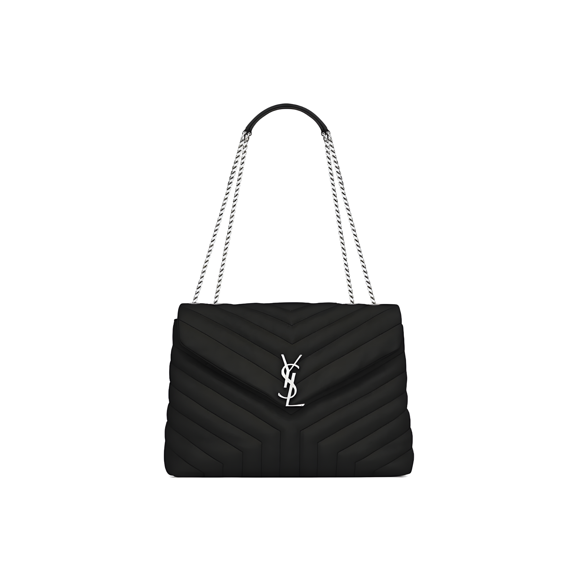 Saint Laurent Bag | Loulou Black Silver