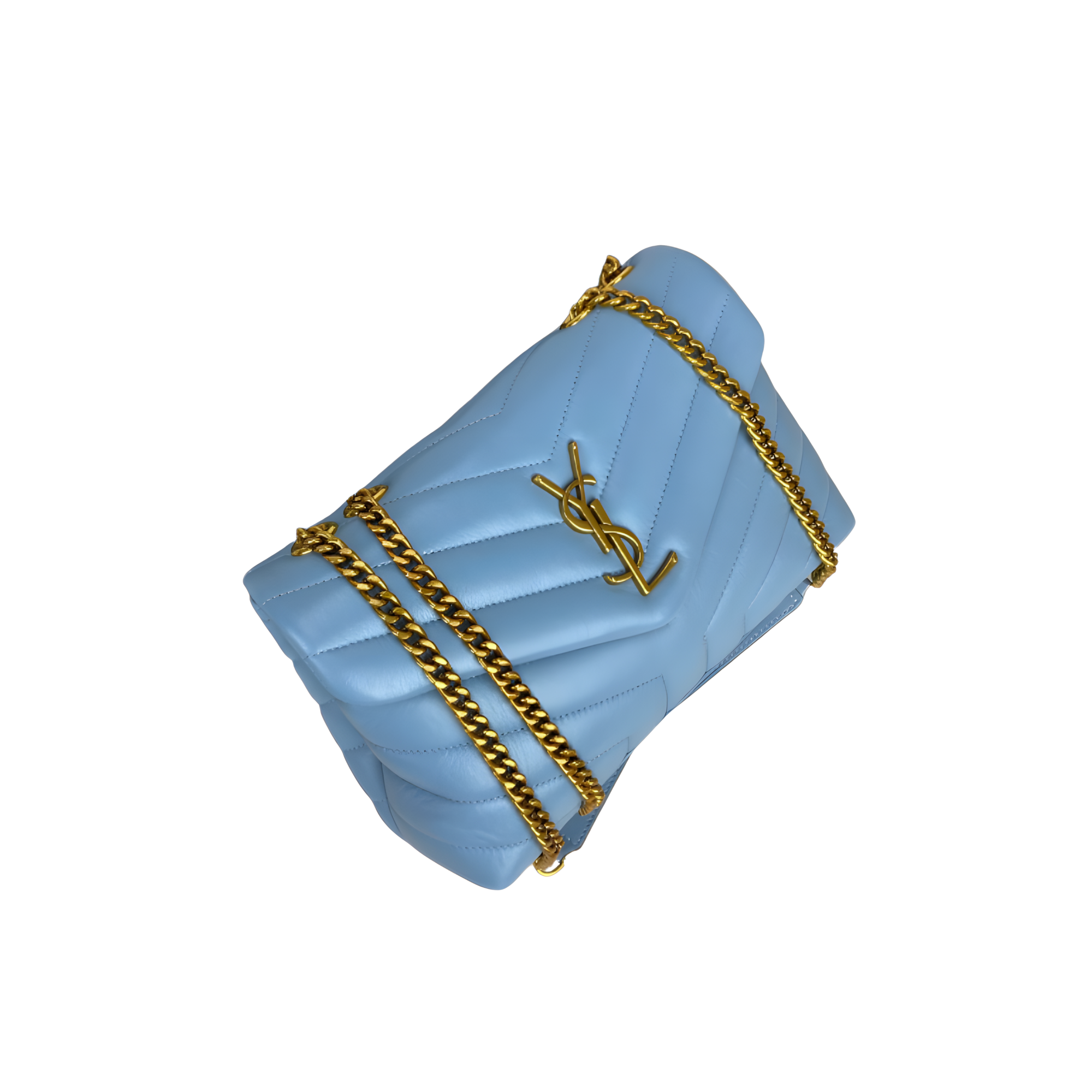 Saint Laurent Bag | Loulou Matelassé Bleu Leather