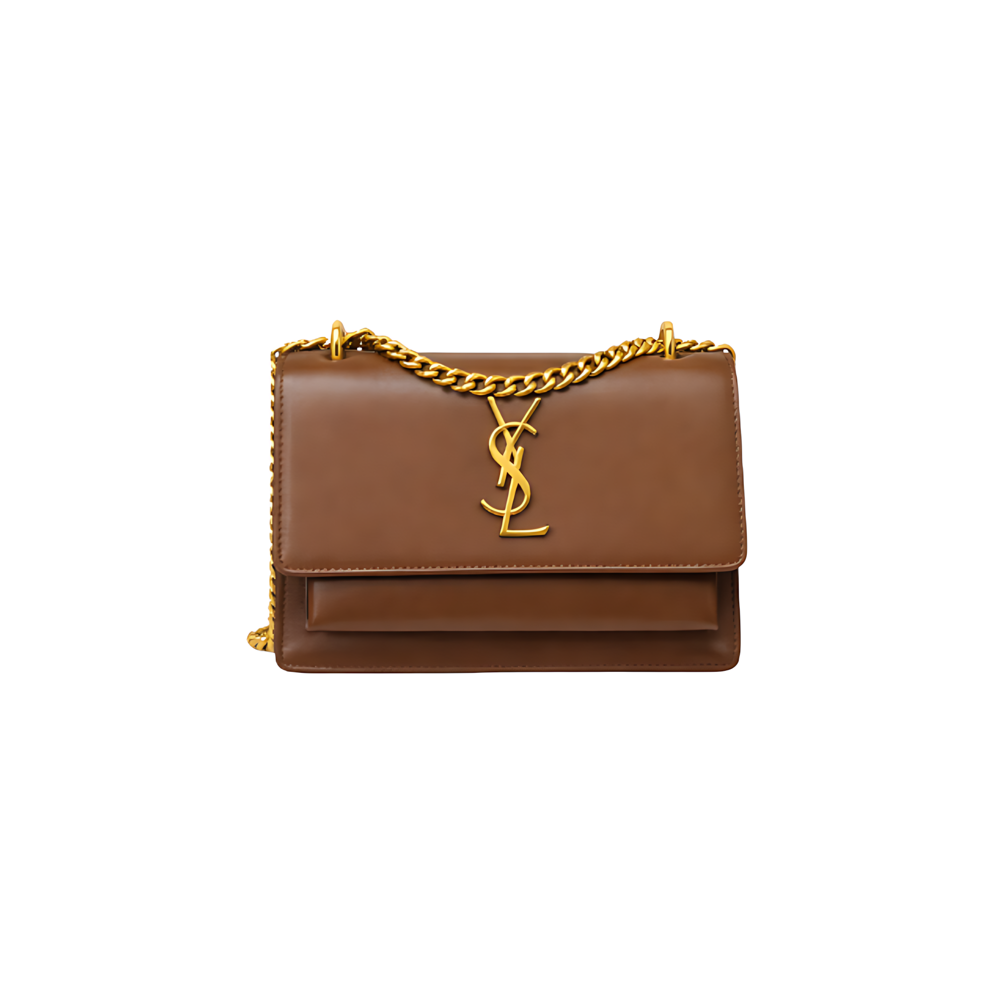 YSL Bag | Sunset Medium Brown Smooth Leather